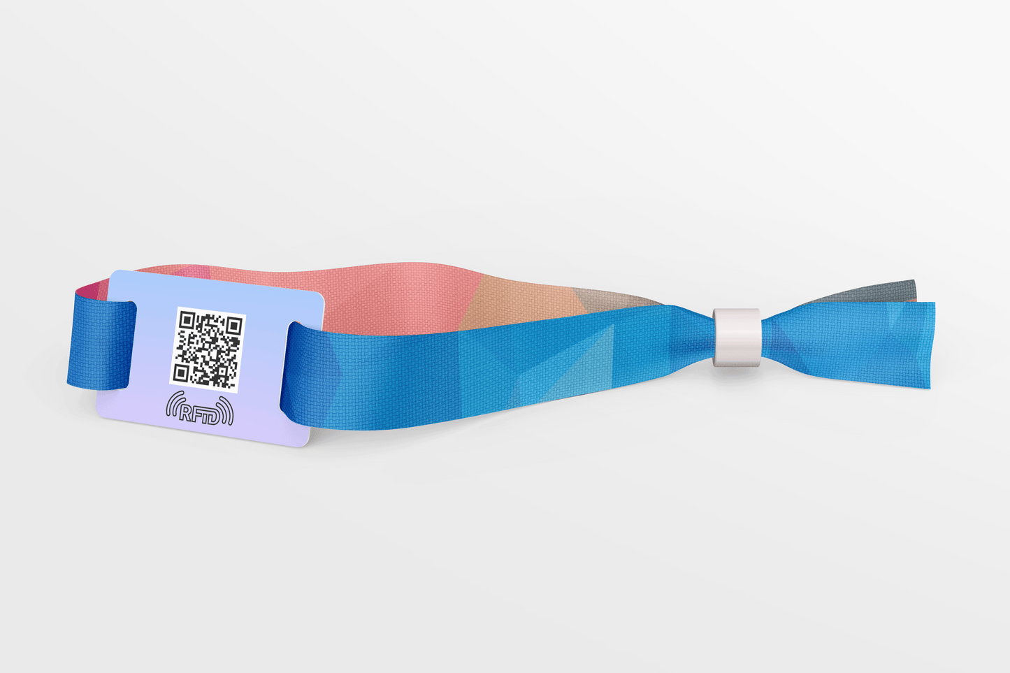 RFID and QR Fabric Wristbands with Colour Print Fabric Wristbands JM Band EU