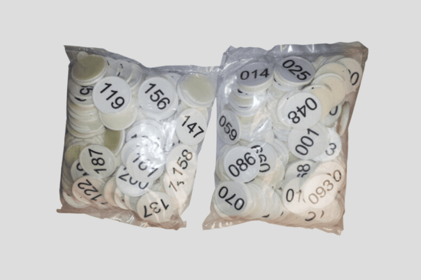Self-Adhesive Plastic Cloakroom Numbers 100 Pcs Accessories JM Band®
