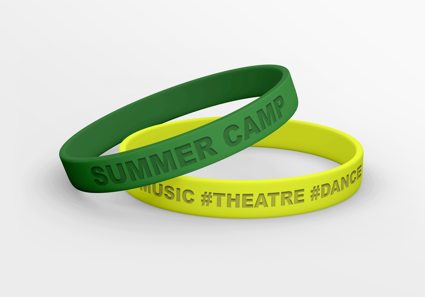 Βραχιόλια σιλικόνης με ανάγλυφη εκτύπωση Βραχιόλια σιλικόνης JM Band®