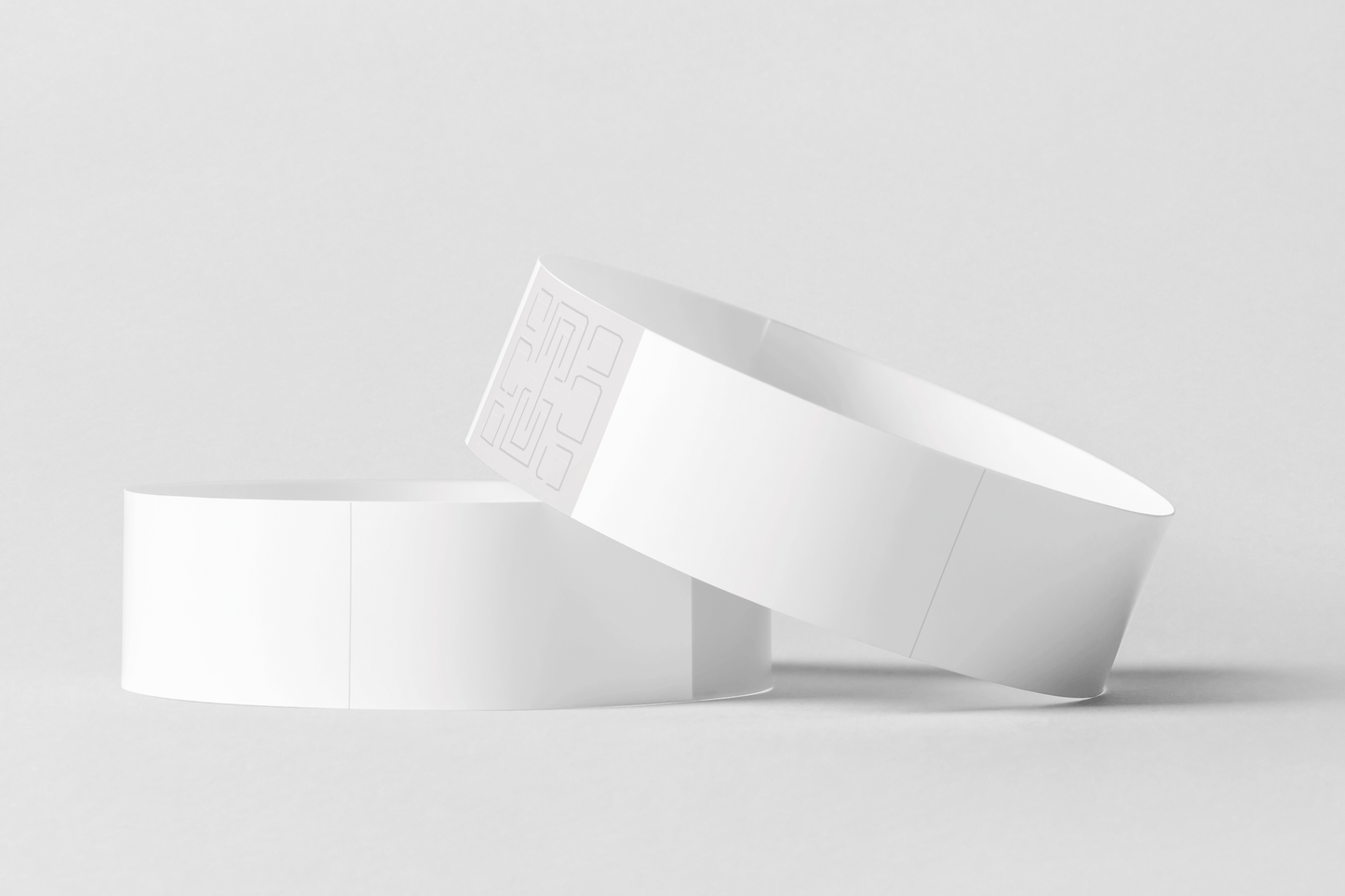 Thermal Wristbands in Roll Vinyl Wristbands JM Band® 1 White