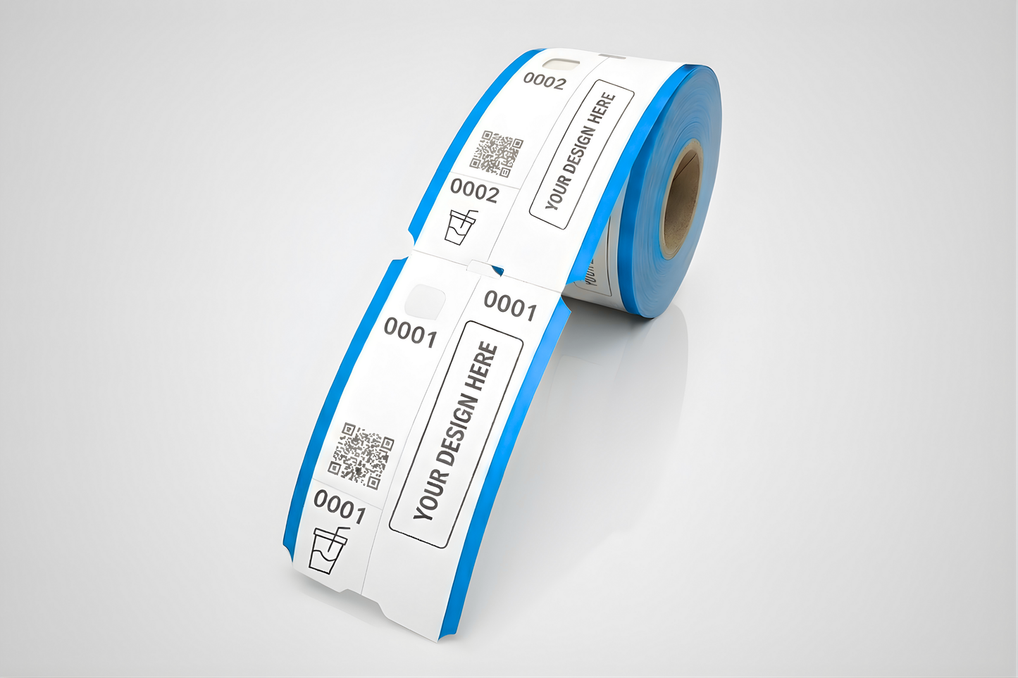 Εισιτήρια 3 τεμαχίων με προσαρμοσμένο ρολό