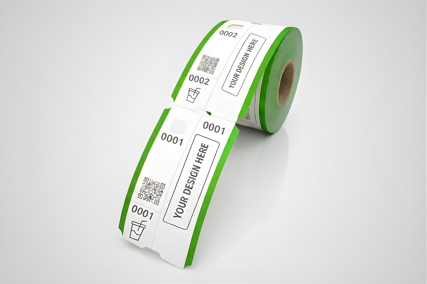 Εισιτήρια 3 τεμαχίων με προσαρμοσμένο ρολό