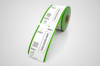 Εισιτήρια 3 τεμαχίων με προσαρμοσμένο ρολό