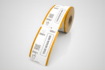 Εισιτήρια 3 τεμαχίων με προσαρμοσμένο ρολό