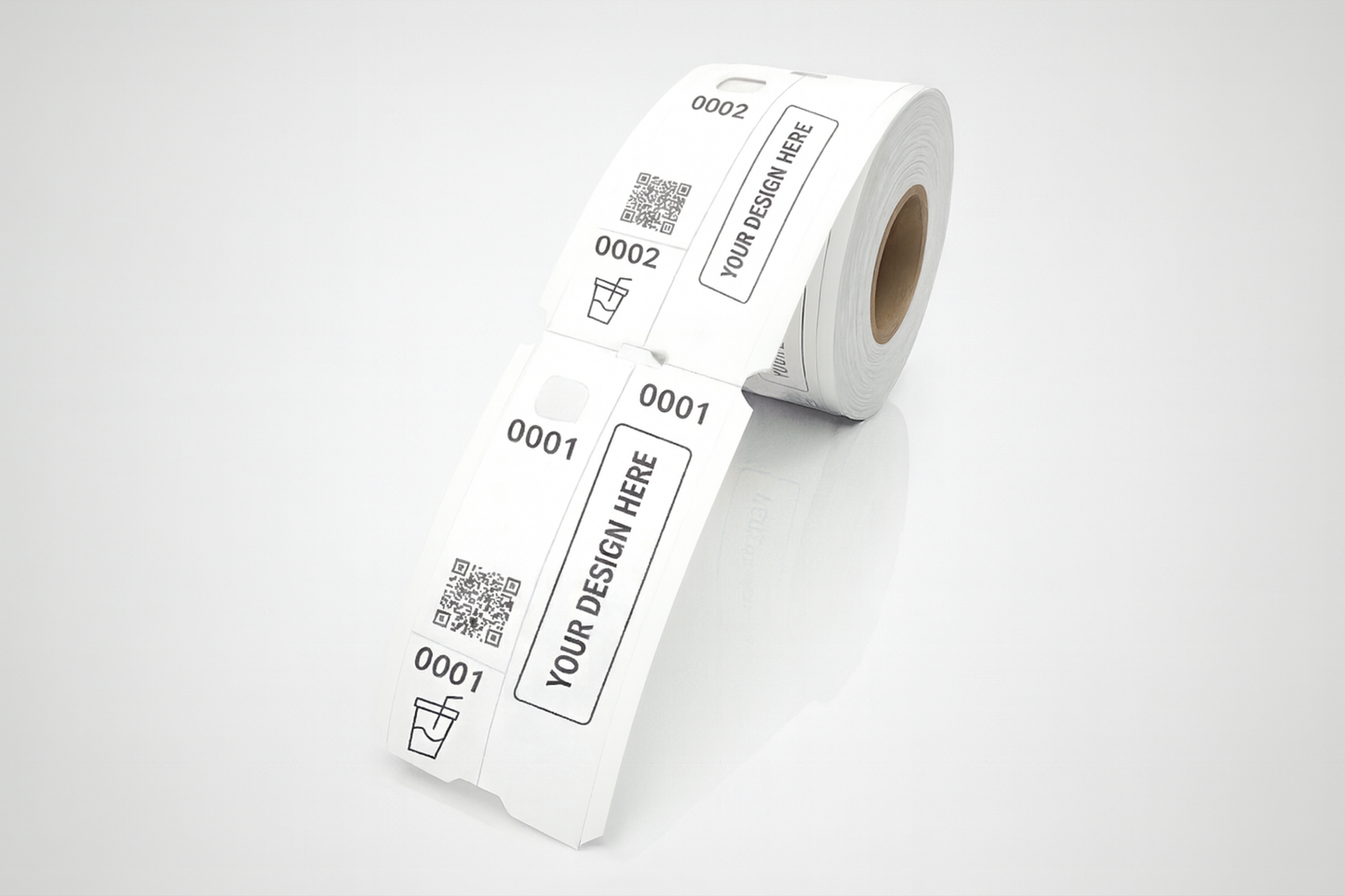 Εισιτήρια 3 τεμαχίων με προσαρμοσμένο ρολό