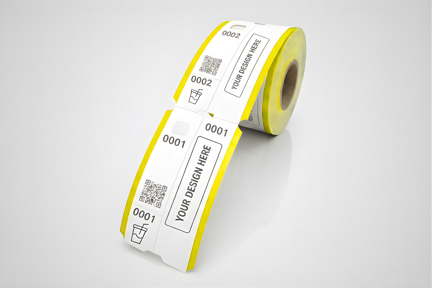 Εισιτήρια 3 τεμαχίων με προσαρμοσμένο ρολό