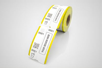 Εισιτήρια 3 τεμαχίων με προσαρμοσμένο ρολό