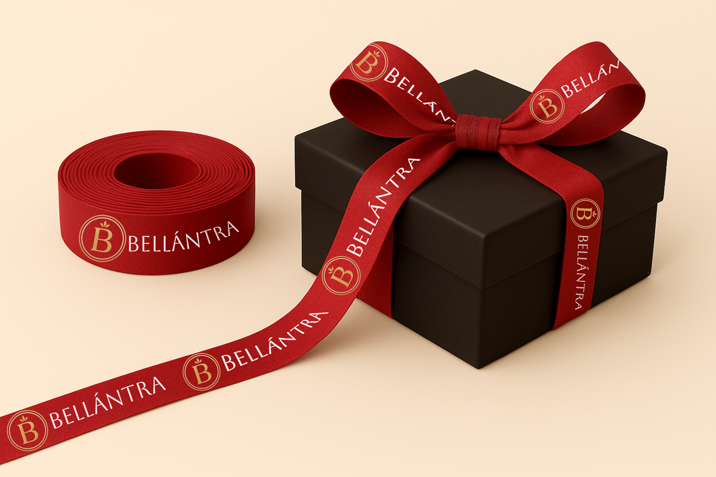 ECO PET Fabric Gift Ribbon with Colour Print