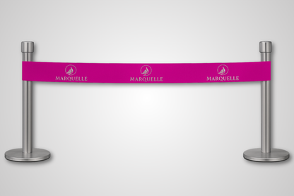 A photo of Inauguration Ribbon with Print - Inquire from JM Band®. Purchase ribbon in pink here.