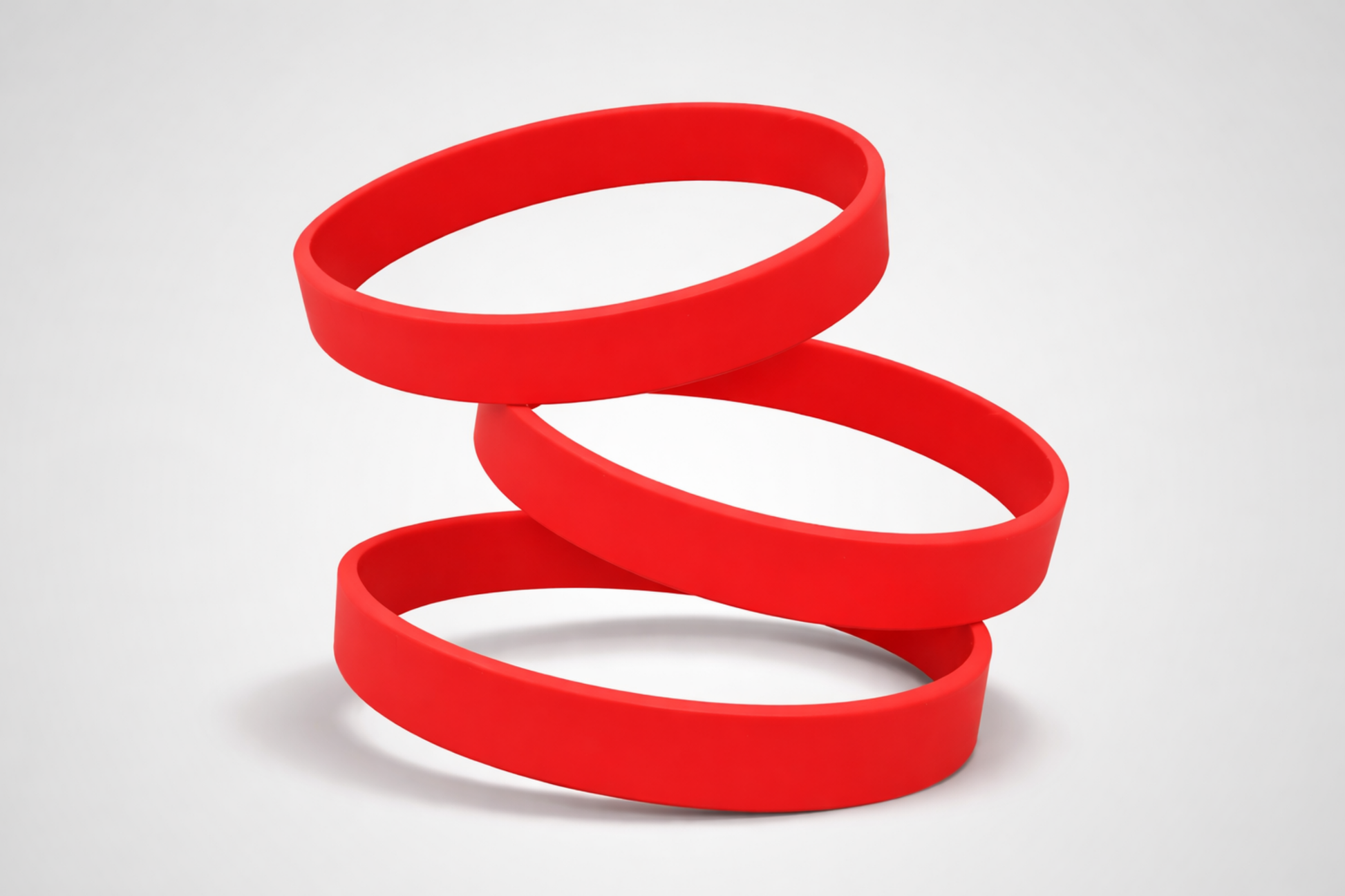 Red Plain Silicone Wristbands. Buy Silicone Wristbands without print from JM Band®