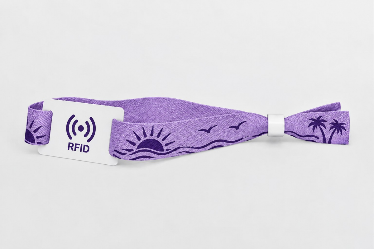 Βραχιόλια από ύφασμα μπαμπού RFID με εκτύπωση