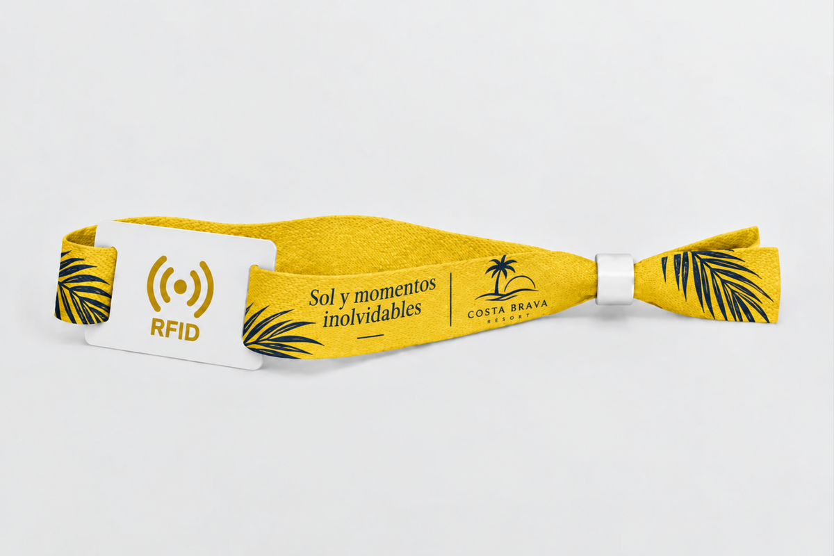 Βραχιόλια από ύφασμα μπαμπού RFID με εκτύπωση