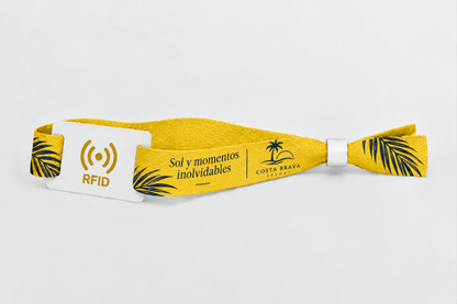 Βραχιόλια από ύφασμα μπαμπού RFID με εκτύπωση