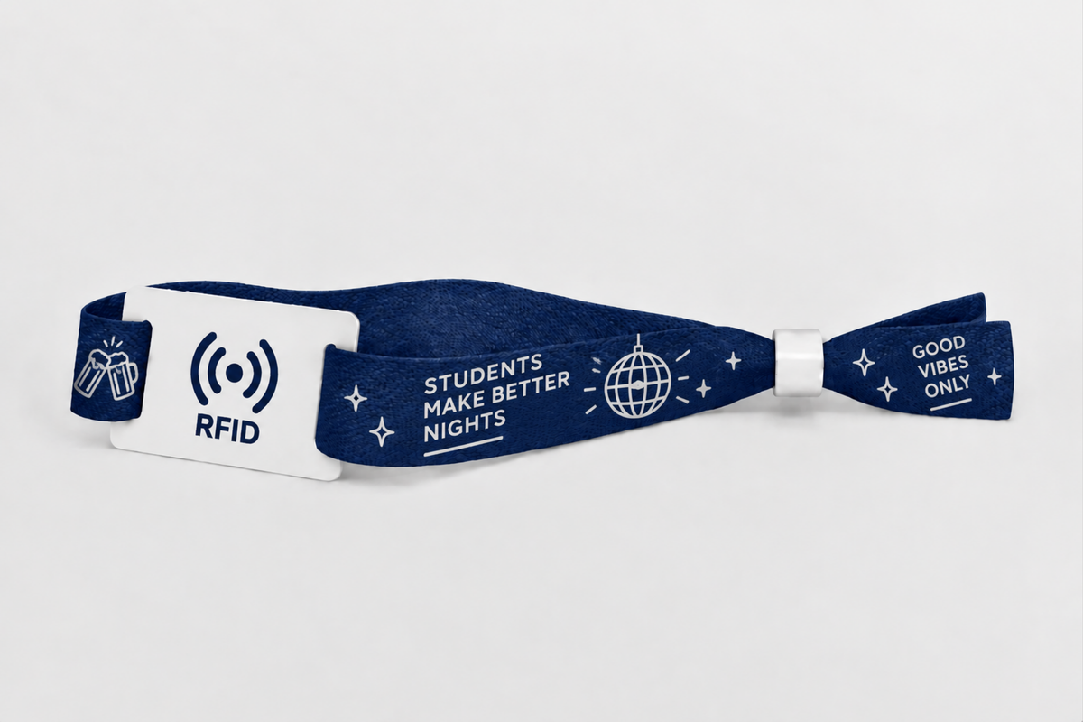 Βραχιόλια από ύφασμα μπαμπού RFID με εκτύπωση