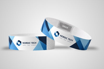 RFID Paper Wristbands with Color Printing