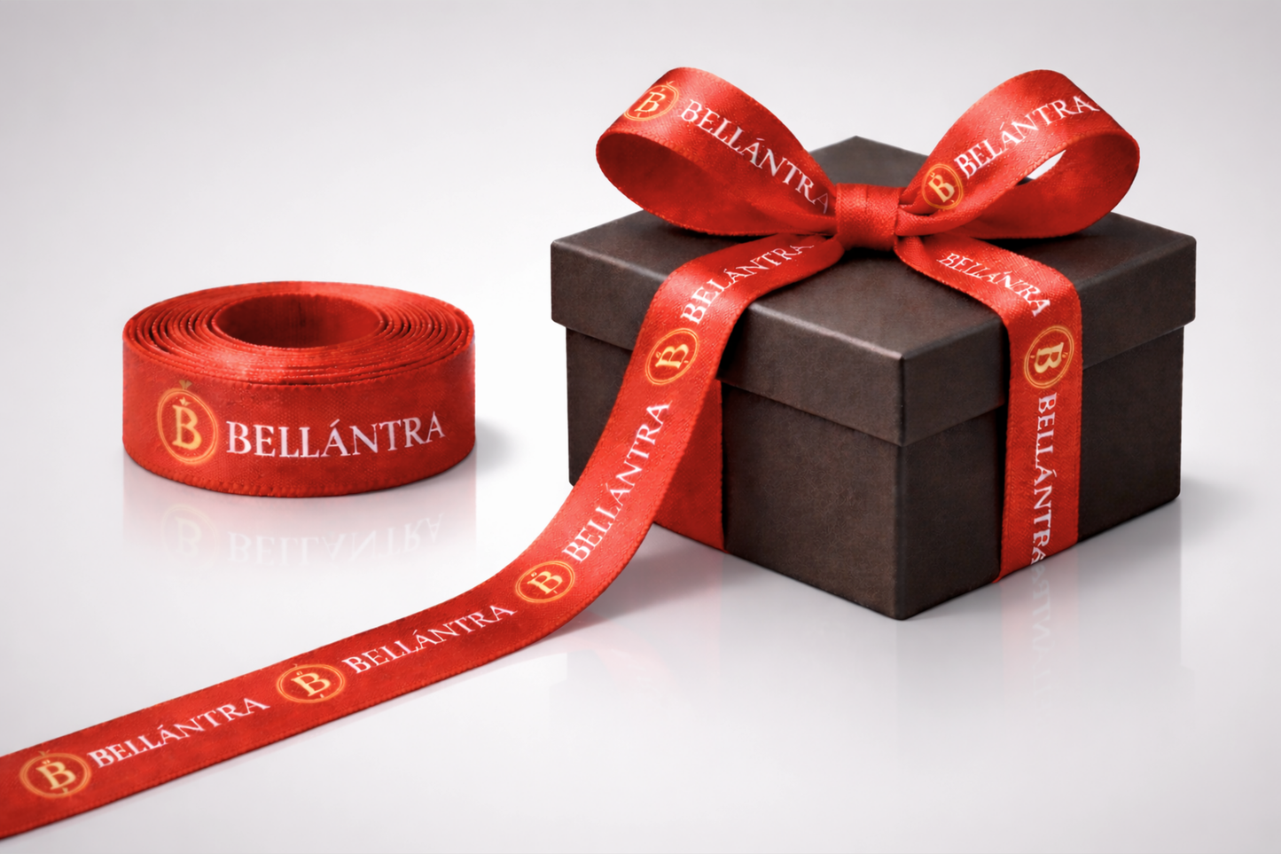 Κορδέλα δώρου από ύφασμα rPET με έγχρωμη εκτύπωση